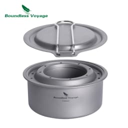 Boundless Voyage Camping Alcohol Stove Ultralight Titanium Wood Burning Stove Outdoor Multi-Fuels Mini Stove Ti2011C-13C