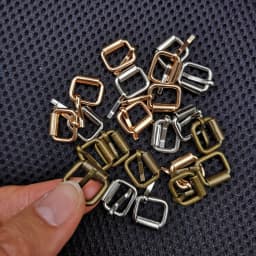 10mm Metal Wire Formed mini Roller Belt Buckles for bjd doll accessories Shoe StrapRectangle Ring Leather Craft Repair 10pcs