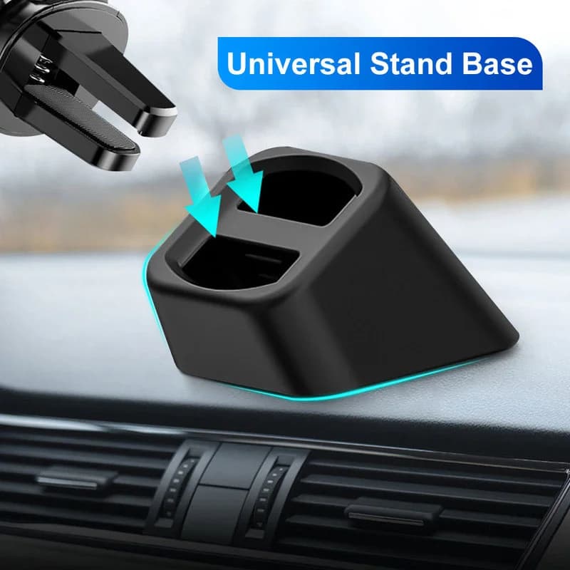 Sticky Car Phone Holder Dashboard Base Air Vent Wireless Charger Stands Mount Base Black/Silver Car Accessories Interior Parts