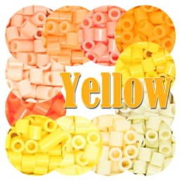 Yellow Color 5mm 1000PCS Pixel Art Perler Beads Yantjouet Hama Beads Iron Fuse Beads Diy Puzzles Pixel Art Gift Toy