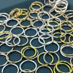 10mm 50Pcs Gold Silver Mix Color Hair Rings Dreadlock Beads Cuffs Opening Rings For Hair Accessories Styling Braider For Kids