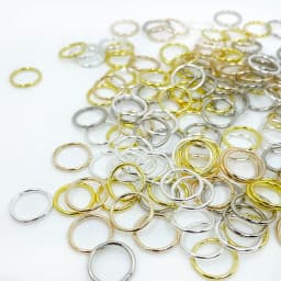10mm 50Pcs Gold Silver Mix Color Hair Rings Dreadlock Beads Cuffs Opening Rings For Hair Accessories Styling Braider For Kids