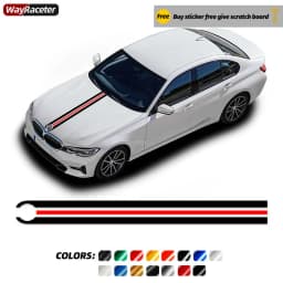 Car Hood Decal Bonnet Stripe Line Sticker For BMW F40 F20 F30 F10 G30 F36 F32 E60 E90 E92 E70 E87 M2 M3 M4 M5 M6 X1 X2 X3 X4 X5