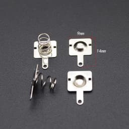 20pcs/ Replacement Metal Batteries Spring Contact Plate Silver For AA AAA Batteries