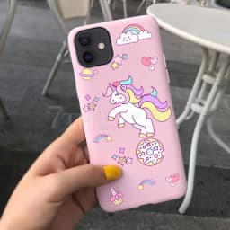 Cartoon Unicorn Cover For iPhone 5 5s SE 6 6s 7 8 Plus X XS Max XR 11 12 Pro Max 12 Mini Cadny Silicone Soft Case