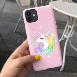 Cartoon Unicorn Cover For iPhone 5 5s SE 6 6s 7 8 Plus X XS Max XR 11 12 Pro Max 12 Mini Cadny Silicone Soft Case