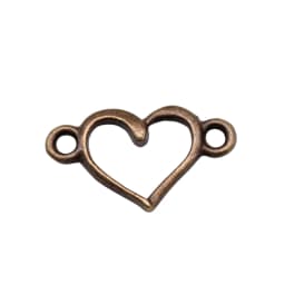 WYSIWYG 40pcs 15x9mm Antique Silver Color Hollow Heart Connector Charms For Jewelry Making DIY Jewelry Findings