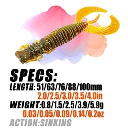 B&U Larva Soft Fishing Lures Artificial Lures Silicone Wobblers For Pike Swimbait Jigging Plastic Baits Worm