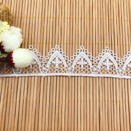 Unilateral Flower Cross Lolita Skirt Wedding Accessories Embroidered Lace Fabric Sewing Garment DIY Crafts Sewing Ribbons