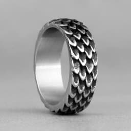 Evil Dragon Scale Stainless Steel Mens Rings Punk Hip Hop Unique For Male Boyfriend Biker Jewelry Creativity Gift Wholesale
