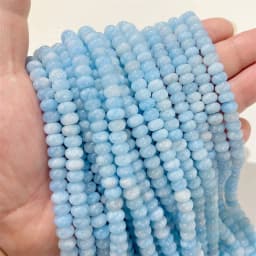 High Quality Natural Stone Bead Rondelle Shape Loose Spacer Abacus Quartz Beads For Handmade Jewelry Bracelet Necklace DIY