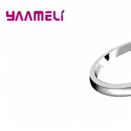 Promotion Fashion Round Crystal Wedding Engagement 925 Sterling Silver Rings For Women Anniversary Finger Ring Jewelry