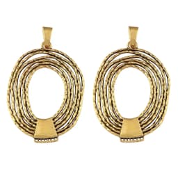 1 x Large Open Boho Bohemia Irregular Connector Matt Gold Color Charms Pendants for Necklace Jewelry Making Accessories