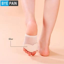 1Pair Ballet Dance Toe Pad, Dancing Practice Shoes Foot Thongs Dance Paws Sole, Metatarsal Pads, Ball of Foot Cushions