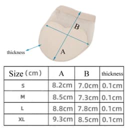 1Pair Ballet Dance Toe Pad, Dancing Practice Shoes Foot Thongs Dance Paws Sole, Metatarsal Pads, Ball of Foot Cushions