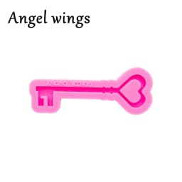 DY00478 Shiny Keys Silicone Molds, Scissors Fish Bones Mould Epoxy Resin Jewellery Making. Frame Triple Moon Chocolate Mold
