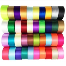22meters 6mm 10mm 15mm 20mm 25mm 40mm 50mm Silk Satin Ribbons for Crafts Bow Handmade Gift Wrap Party Wedding Decorative