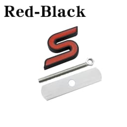 3D Metal S Front Grille Chrome Emblem Badge Car Stickers Decals for Ford Focus Fiesta Ecosport Kuga Mondeo Everest Car Styling