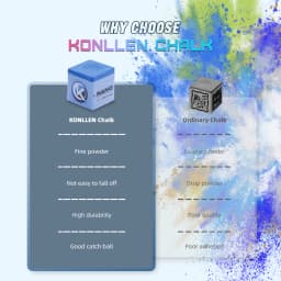 KONLLEN Billiards Chalks Grip Power Adhesion Solidity Pool Cue Chalk Snooker Chalk Black Chalk Nano Technology Material Chalk