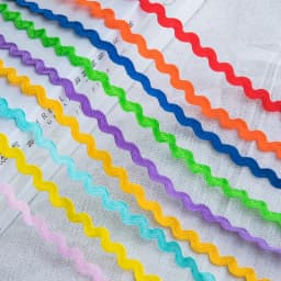5mm Colorful Curve Wavy Lace Trim S Shaped Lace Ribbon Handmade Costume Hat Curtain Pillow Decorations DIY Sewing Crafts 5-25Y
