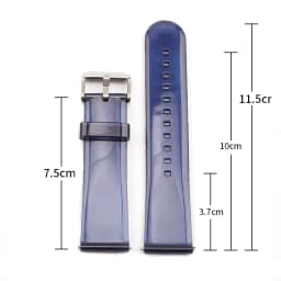 20mm 22mm Transparent PVC Strap Colorful Men Women Replacement Band for Samsung Active2 40mm 44mm Huawei Watch GT 2 Amazfit GTS
