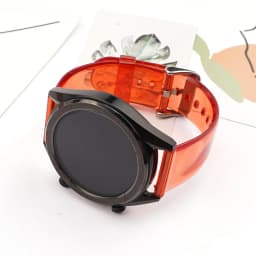 20mm 22mm Transparent PVC Strap Colorful Men Women Replacement Band for Samsung Active2 40mm 44mm Huawei Watch GT 2 Amazfit GTS