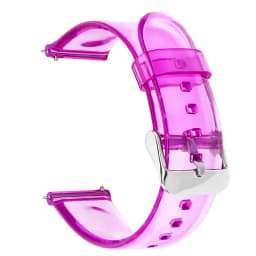 20mm 22mm Transparent PVC Strap Colorful Men Women Replacement Band for Samsung Active2 40mm 44mm Huawei Watch GT 2 Amazfit GTS