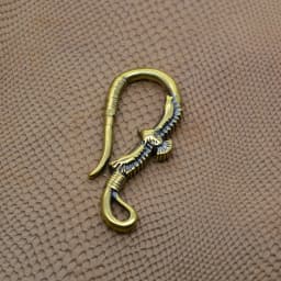 Fine Biker Antique Brass 3D Indian Eagle Japanese U Belt Hook Chains Leather Craft Key Hanger DIY FOB Lanyard