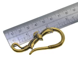 Fine Biker Antique Brass 3D Indian Eagle Japanese U Belt Hook Chains Leather Craft Key Hanger DIY FOB Lanyard
