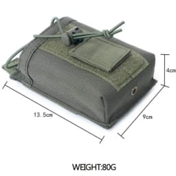 1000D Nylon Tactical Molle Walkie Talkie Holder Bag Radio Pouch Package Sports Pendant Hunting Magazine Mag Pouch