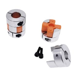 D25L30 6.35/8/9.5/10/12mm Plum Coupling Stepper Motor Shaft Coupler Flexible Jaw Spider Shaft Coupler