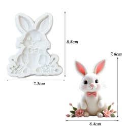 Easter Bunny Silicone Mold Sugarcraft Chocolate Cupcake Baking Mold Fondant Cake Decorating Tools