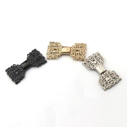 A pair of Metal Hollowed-out Bowknot Shoes Buckles Fashion Clip Clasp for DIY Shoes Bag Garment Hardware Decoration Accessories