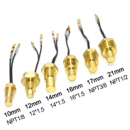 12V 24V Car Truck Digital Water Temperature Sensor NPT1/8 50K Head Plug 10mm 12mm 14mm 16mm 17mm 18mm 21mm Water Temp Sender