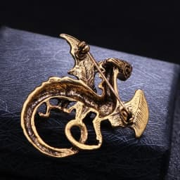 New Vintage Wing Dragon Brooch Pin Metal Animal Collar Pins Casual Party Brooches Gifts for Women and Men Jewelry Accessories