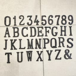 Metal Letters House Numbers Retro 3D Sign Cafe Wall Creative Cast Iron Decoration Doorplate Digital Arabic Furniture Hardware