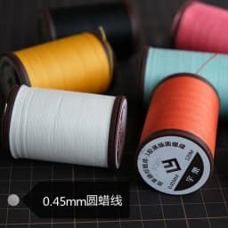 High Quality Round Sewing Wax Thread for Leather Craft Bracelets Weave Sinterable Manual Embroidery Polyester Strength Thread