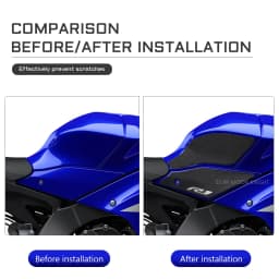 For Yamaha YZF R1 R1M YZFR1 2020 - 2021 Motorcycle Non-slip Side Fuel Tank Stickers Waterproof Pad Rubber Sticker Tank Pad