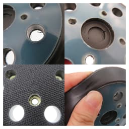 5 Inch 8 Holes Replacement Sanding Pads 5" Universal Hook and Loop Sander Pad Orbital Backing Plates for Ryobi 030157001018