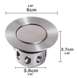 Easy Installation Bathroom Accessories Universal Sink Drain Stopper Wash Basin Bounce Drain Filter With Anti-clogging