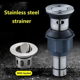 Easy Installation Bathroom Accessories Universal Sink Drain Stopper Wash Basin Bounce Drain Filter With Anti-clogging