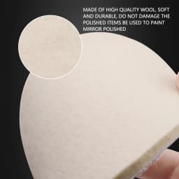 SPTA 1PC 1/2/3/4/5/6/7 Inch Wool Felt Glass Polishing Pad for RO/DA/GA Polisher Fast Cutting Gloss Buffing