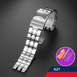 Fine steel watchband double convex mouth for Swatch watch YCS Yas YGS iron men's and women's steel watch strap 19 mm wristband