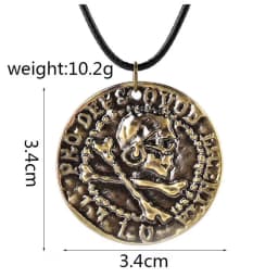 Game Jewelry Uncharted 4 A Thief's End Nathan Drake Necklaces Leather Cord Chain Long Necklace Men goth Accessories