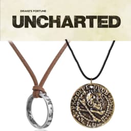 Game Jewelry Uncharted 4 A Thief's End Nathan Drake Necklaces Leather Cord Chain Long Necklace Men goth Accessories