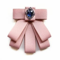 Korean Ribbon Pearl Bow Tie Brooches for Women Crystal Rhinestone Necktie Pins Men's Suit Shirt Collor Clothing Accessories