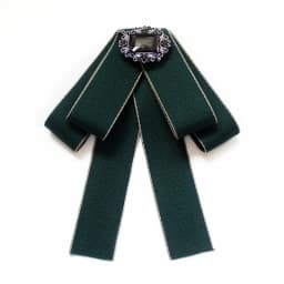 Korean Ribbon Pearl Bow Tie Brooches for Women Crystal Rhinestone Necktie Pins Men's Suit Shirt Collor Clothing Accessories