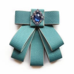 Korean Ribbon Pearl Bow Tie Brooches for Women Crystal Rhinestone Necktie Pins Men's Suit Shirt Collor Clothing Accessories