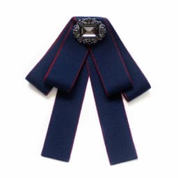 Korean Ribbon Pearl Bow Tie Brooches for Women Crystal Rhinestone Necktie Pins Men's Suit Shirt Collor Clothing Accessories