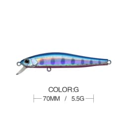 7cm 5.5g Fishing Lure Minnow Wobbler Sinking Trolling Jerkbait Swimbait Artificial Hard Bait Stream Fishing Trout Bait Bass Bait